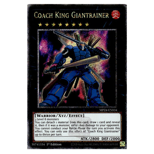 Coach King Giantrainer MP24-EN034 card from the Yu-Gi-Oh! set Dueling Mirrors