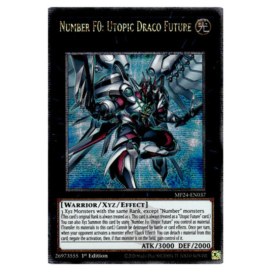 Number F0: Utopic Draco Future MP24-EN037 card from the Yu-Gi-Oh! set Dueling Mirrors