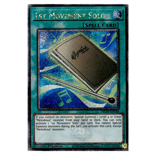 1st Movement Solo MP24-EN038 card from the Yu-Gi-Oh! set Dueling Mirrors