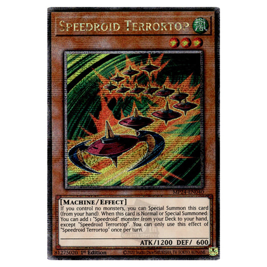 Speedroid Terrortop MP24-EN040 card from the Yu-Gi-Oh! set Dueling Mirrors