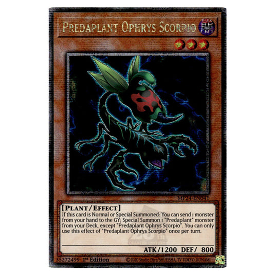 Predaplant Ophrys Scorpio MP24-EN041 card from the Yu-Gi-Oh! set Dueling Mirrors