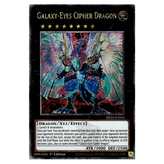 Galaxy-Eyes Cipher Dragon MP24-EN044 card from the Yu-Gi-Oh! set Dueling Mirrors