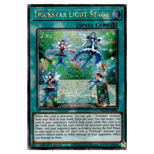 Trickstar Light Stage MP24-EN046 card from the Yu-Gi-Oh! set Dueling Mirrors