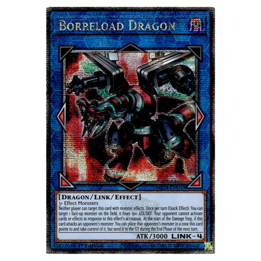 Borreload Dragon (alternate artwork) MP24-EN048 card from the Yu-Gi-Oh! set Dueling Mirrors