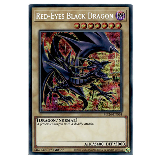 Red-Eyes Black Dragon (alternate artwork) MP24-EN054 card from the Yu-Gi-Oh! set Dueling Mirrors