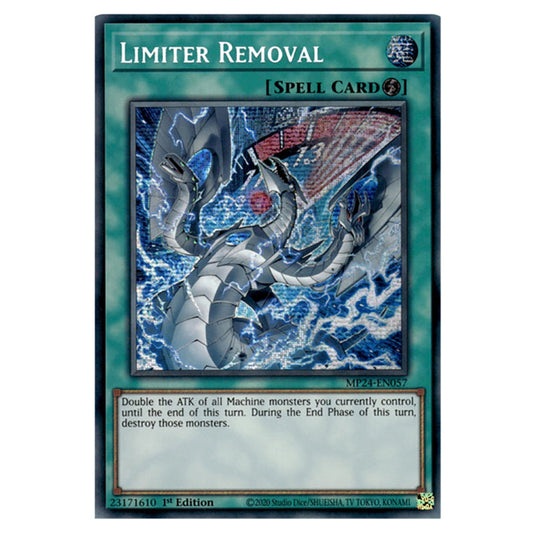 Limiter Removal (alternate artwork) MP24-EN057 card from the Yu-Gi-Oh! set Dueling Mirrors