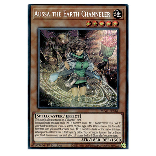 Aussa the Earth Channeler MP24-EN061 card from the Yu-Gi-Oh! set Dueling Mirrors