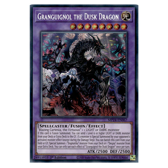 Granguignol the Dusk Dragon MP24-EN067 card from the Yu-Gi-Oh! set Dueling Mirrors