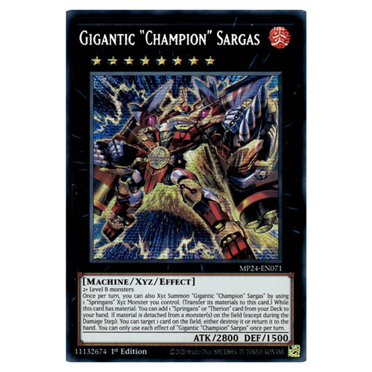 Gigantic Champion Sargas MP24-EN071 card from the Yu-Gi-Oh! set Dueling Mirrors