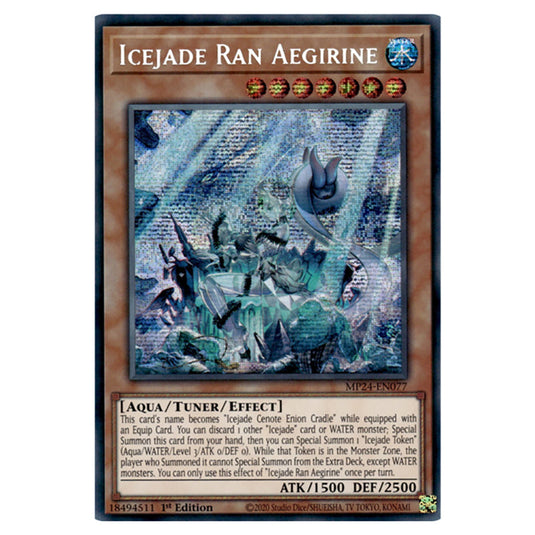 Icejade Ran Aegirine MP24-EN077 card from the Yu-Gi-Oh! set Dueling Mirrors