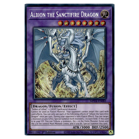 Albion the Sanctifire Dragon MP24-EN082 card from the Yu-Gi-Oh! set Dueling Mirrors