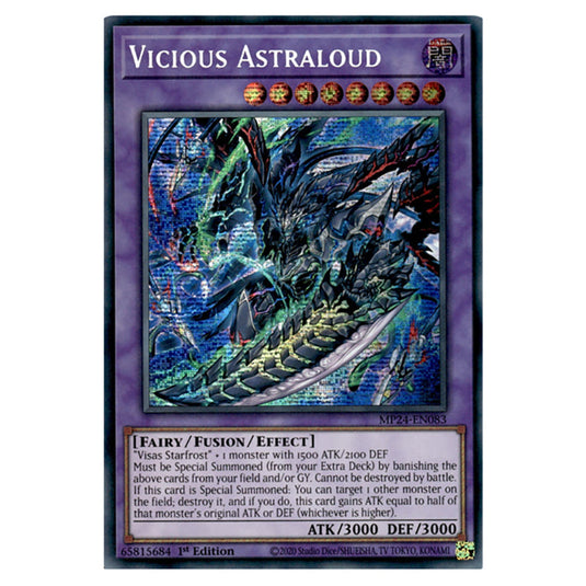 Vicious Astraloud MP24-EN083 card from the Yu-Gi-Oh! set Dueling Mirrors