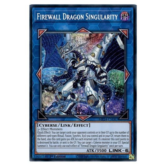 Firewall Dragon Singularity MP24-EN087 card from the Yu-Gi-Oh! set Dueling Mirrors