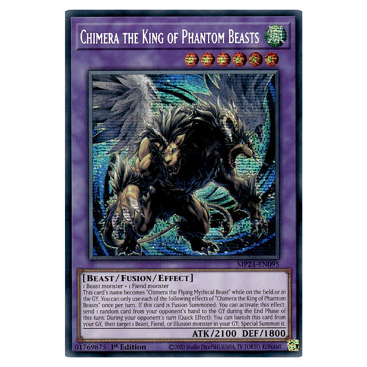 Chimera the King of Phantom Beasts MP24-EN095 card from the Yu-Gi-Oh! set Dueling Mirrors