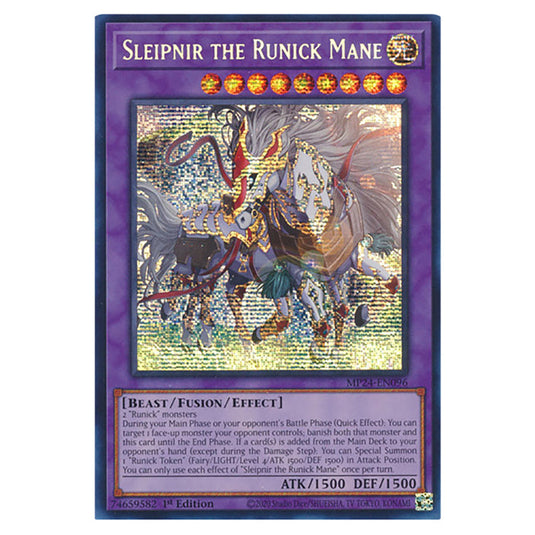 Sleipnir the Runick Mane MP24-EN096 card from the Yu-Gi-Oh! set Dueling Mirrors