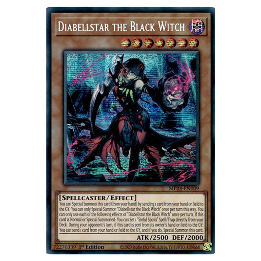 Diabellstar the Black Witch MP24-EN109 card from the Yu-Gi-Oh! set Dueling Mirrors