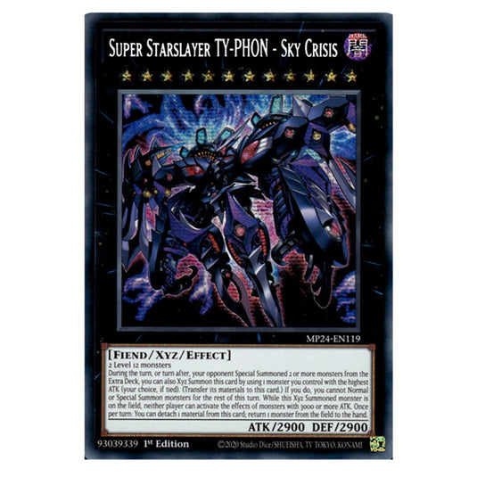 Super Starslayer TY-PHON - Sky Crisis MP24-EN119 card from the Yu-Gi-Oh! set Dueling Mirrors