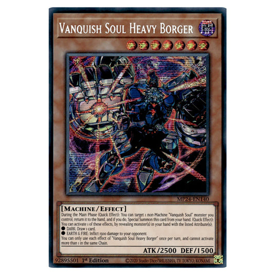 Vanquish Soul Heavy Borger MP24-EN140 card from the Yu-Gi-Oh! set Dueling Mirrors