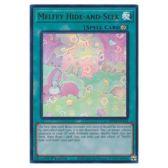 Melffy Hide-and-Seek MP24-EN151 card from the Yu-Gi-Oh! set Dueling Mirrors