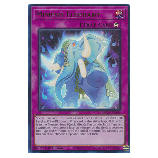 Mimesis Elephant MP24-EN163 card from the Yu-Gi-Oh! set Dueling Mirrors