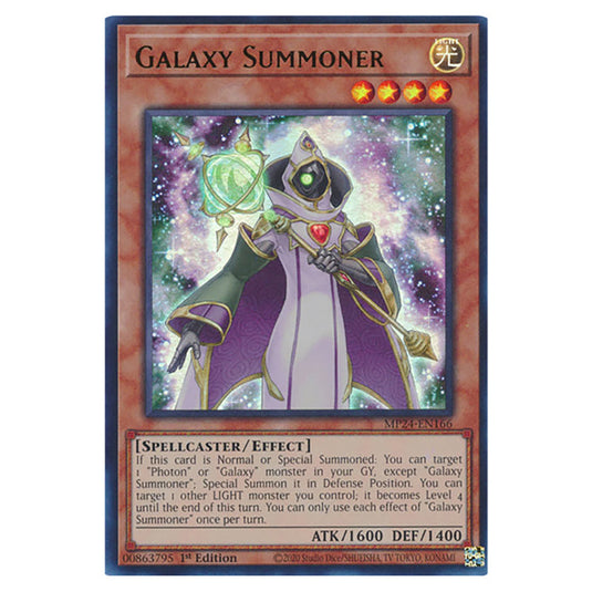 Galaxy Summoner MP24-EN166 card from the Yu-Gi-Oh! set Dueling Mirrors