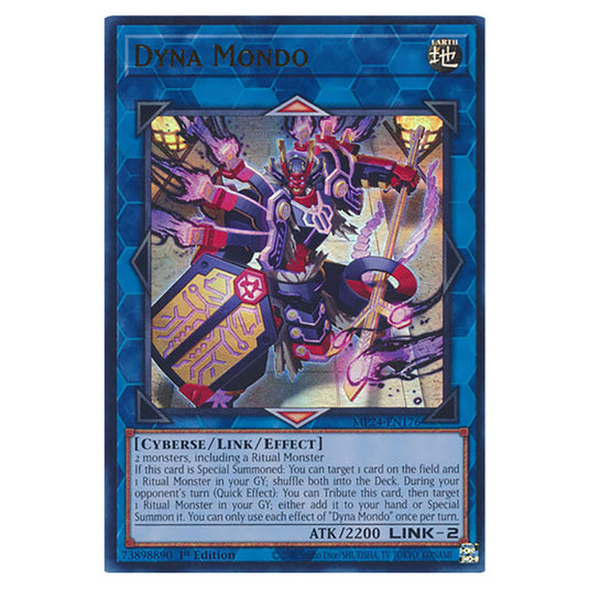 Dyna Mondo MP24-EN176 card from the Yu-Gi-Oh! set Dueling Mirrors