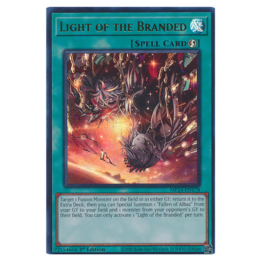 Light of the Branded MP24-EN178 card from the Yu-Gi-Oh! set Dueling Mirrors