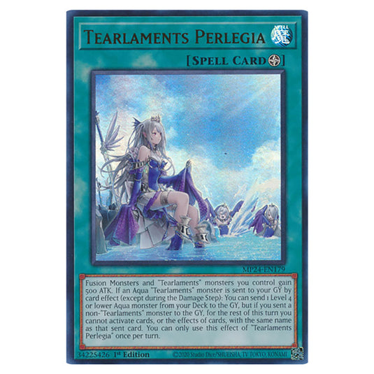 Tearlaments Perlegia MP24-EN179 card from the Yu-Gi-Oh! set Dueling Mirrors