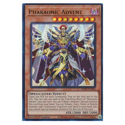 Pharaonic Advent MP24-EN184 card from the Yu-Gi-Oh! set Dueling Mirrors