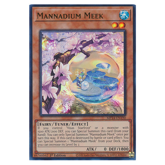 Mannadium Meek MP24-EN190 card from the Yu-Gi-Oh! set Dueling Mirrors