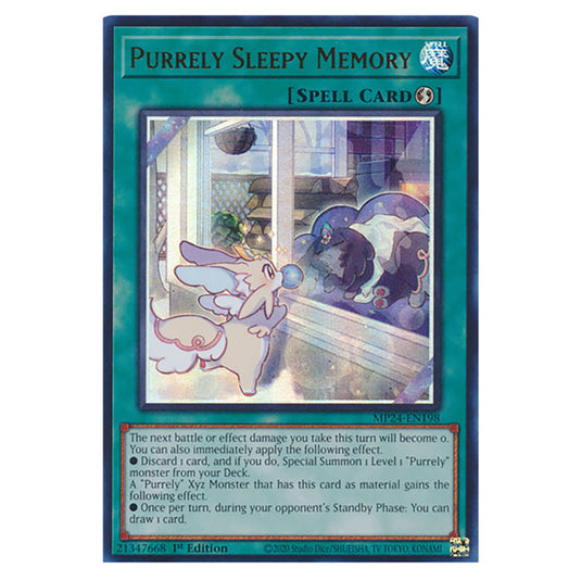 Purrely Sleepy Memory MP24-EN198 card from the Yu-Gi-Oh! set Dueling Mirrors