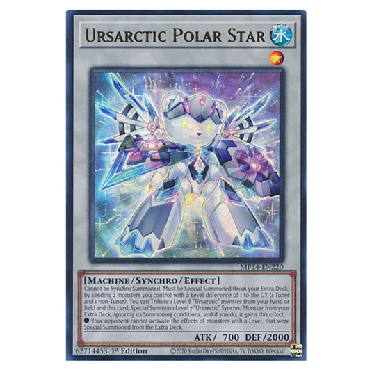 Ursarctic Polar Star MP24-EN220 card from the Yu-Gi-Oh! set Dueling Mirrors