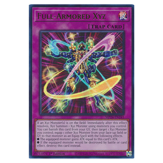 Full-Armored Xyz MP24-EN241 card from the Yu-Gi-Oh! set Dueling Mirrors