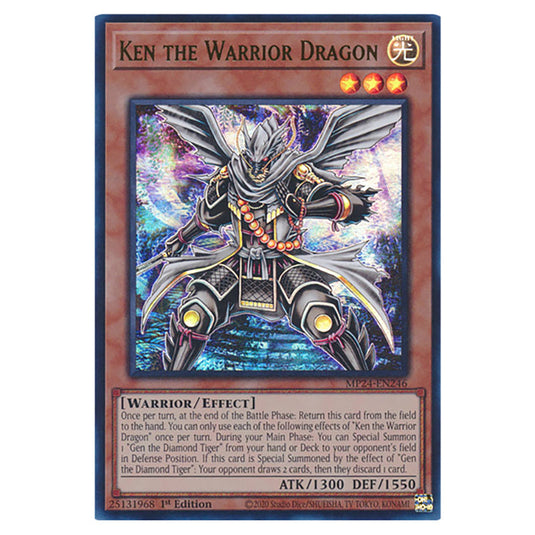 Ken the Warrior Dragon MP24-EN246 card from the Yu-Gi-Oh! set Dueling Mirrors