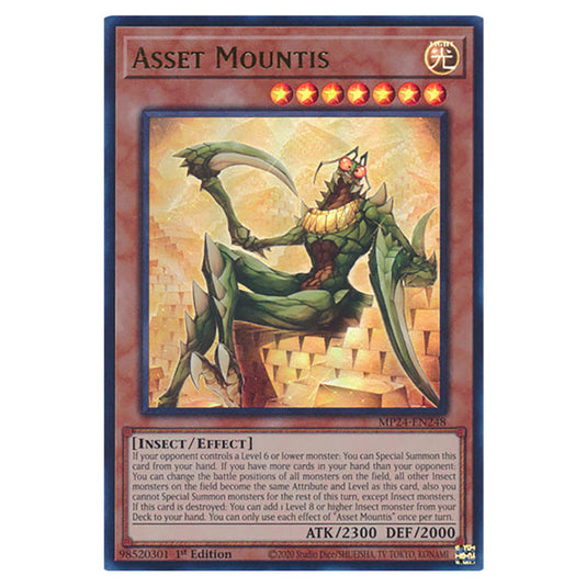 Asset Mountis MP24-EN248 card from the Yu-Gi-Oh! set Dueling Mirrors