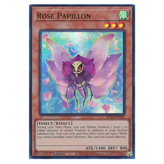 Rose Papillon MP24-EN250 card from the Yu-Gi-Oh! set Dueling Mirrors