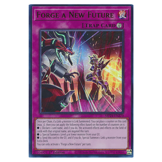 Forge a New Future MP24-EN270 card from the Yu-Gi-Oh! set Dueling Mirrors