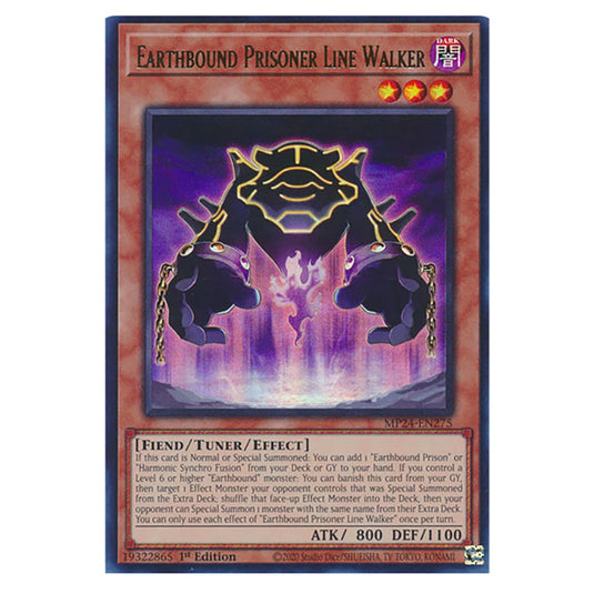 Earthbound Prisoner Line Walker MP24-EN275 card from the Yu-Gi-Oh! set Dueling Mirrors