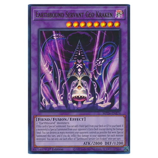 Earthbound Servant Geo Kraken MP24-EN276 card from the Yu-Gi-Oh! set Dueling Mirrors