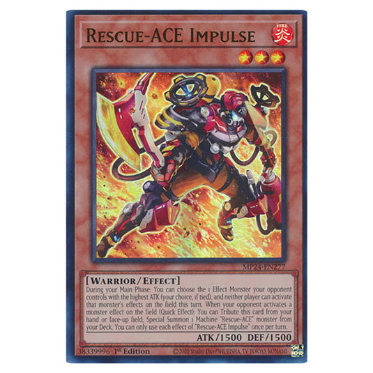 Rescue-ACE Impulse MP24-EN277 card from the Yu-Gi-Oh! set Dueling Mirrors