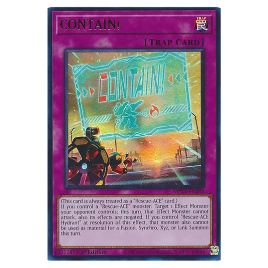 CONTAIN! MP24-EN283 card from the Yu-Gi-Oh! set Dueling Mirrors