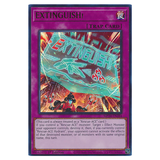 EXTINGUISH! MP24-EN284 card from the Yu-Gi-Oh! set Dueling Mirrors