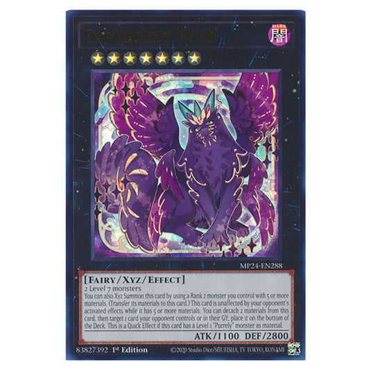 Expurrely Noir MP24-EN288 card from the Yu-Gi-Oh! set Dueling Mirrors