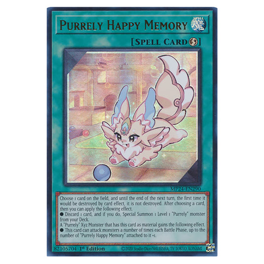 Purrely Happy Memory MP24-EN290 card from the Yu-Gi-Oh! set Dueling Mirrors