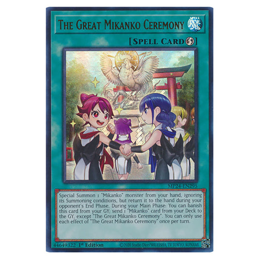 The Great Mikanko Ceremony MP24-EN295 card from the Yu-Gi-Oh! set Dueling Mirrors