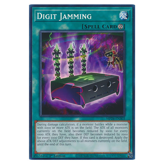 Digit Jamming MP24-EN303 card from the Yu-Gi-Oh! set Dueling Mirrors