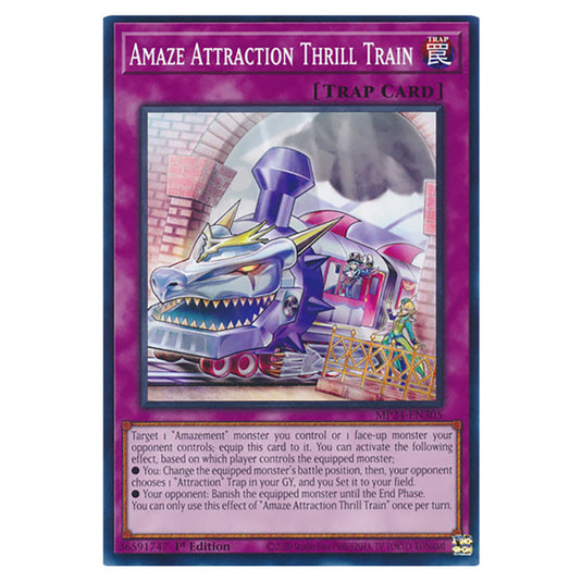 Amaze Attraction Thrill Train MP24-EN305 card from the Yu-Gi-Oh! set Dueling Mirrors