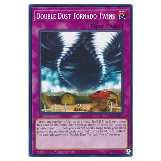 Double Dust Tornado Twins MP24-EN306 card from the Yu-Gi-Oh! set Dueling Mirrors