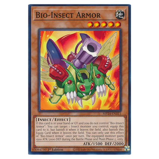 Bio-Insect Armor MP24-EN311 card from the Yu-Gi-Oh! set Dueling Mirrors