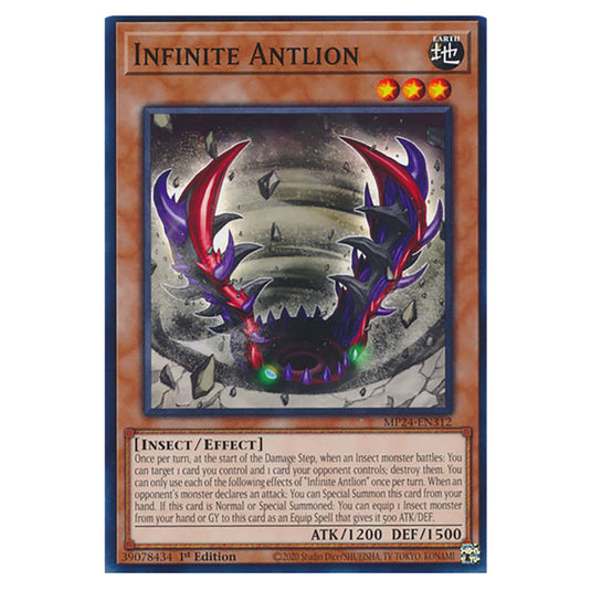 Infinite Antlion MP24-EN312 card from the Yu-Gi-Oh! set Dueling Mirrors